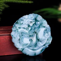 natural colour jade pixiu pendant necklace hand carved jadeite charm jewelry chinese accessories fashion men women amulet gifts
