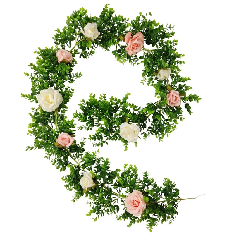 

Цветочная гирлянда, искусственные розы, искусственные цветы, Висячие розы, плющ, подвесные корзины, свадебная АРКА, садовый фон, Декор