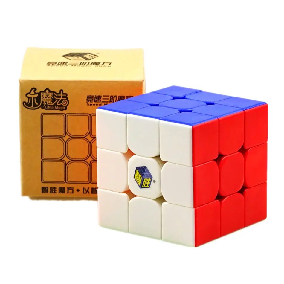 Yuxin Little Magic Cube 3x3 черный прозрачный пазл 3x3x3 Cubo Magico 3 слоя скоростной куб профессиональные головоломки игрушки для детей