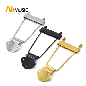 Trapeze Tailpiece for 6 String Electric Guitar 50.0 m/m String Pitch Chrome Gold Black