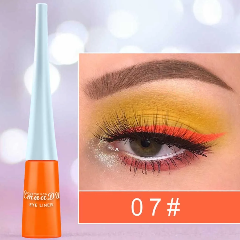 

Matte Neon Colorful Eyeliner Pencil Super Waterproof Long Lasting Makeup Liquid Eye Liner Blue Green White Eyes Cosmetics Pen