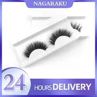 nagaraku 3 cases strip lashes mink eyelashes mink lashes full handmade cruelty silk lashes false eyelashes makeup