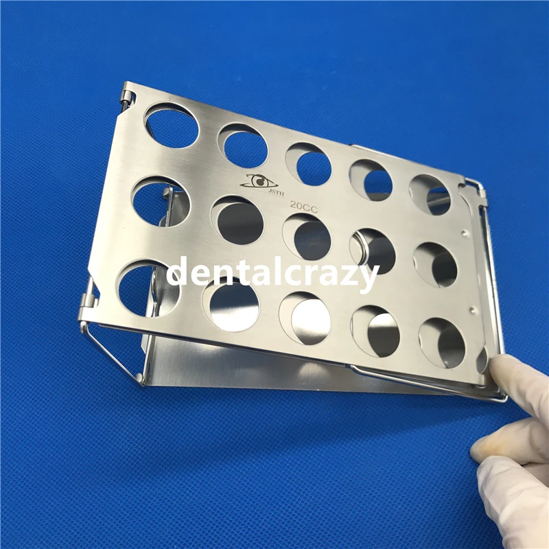 20cc and 50cc Foldable autoclavable syringe racks display |
