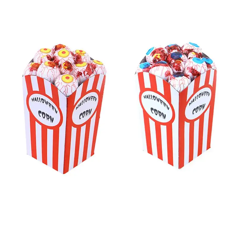 4pcs Scary Halloween Props Horror Popcorn Decoration Funny Foam Eye Ball Spider Mouse Trick Toys Prop Supplies | Дом и сад