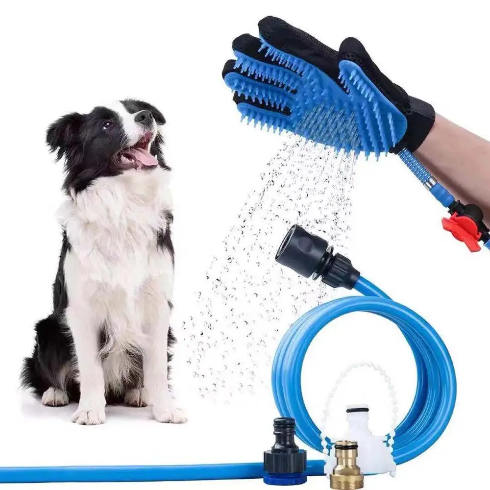 

CONG FEE Pet Sprayer Bathing Glove Handheld Bathing Tool Comfortable Glove Massager Shower Tool Cleaning Washing Bath Sprayers