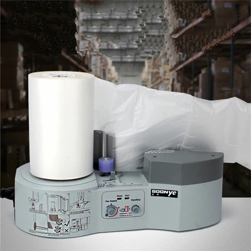 

Bubble Bag inflator Buffer Air Cushion Machine Packaging Hoist Air Bag Continuous inflatable Bag machine Air Column film Machine