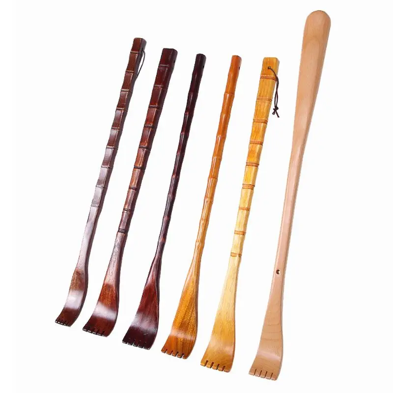 

1Pc Long Natural Wood Back Scratcher Massager Pen Clip Handy Manually Body Stick