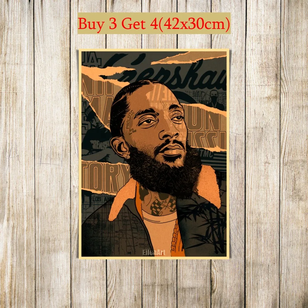 42 дизайна Rapper Nipsey оформление одежды Альтернативная абстрактная художественная