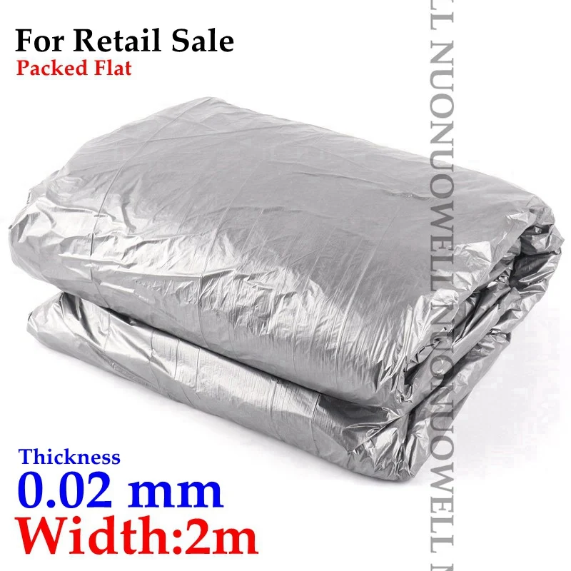 Width 2m 40 м~ 5 м 0,02 мм садовая Серебристая черная светоотражающая пленка фруктовый тройник для посадки пластиковой мульчи пленка для теплицы уход за овощами крышка - Цвет: Width 2m