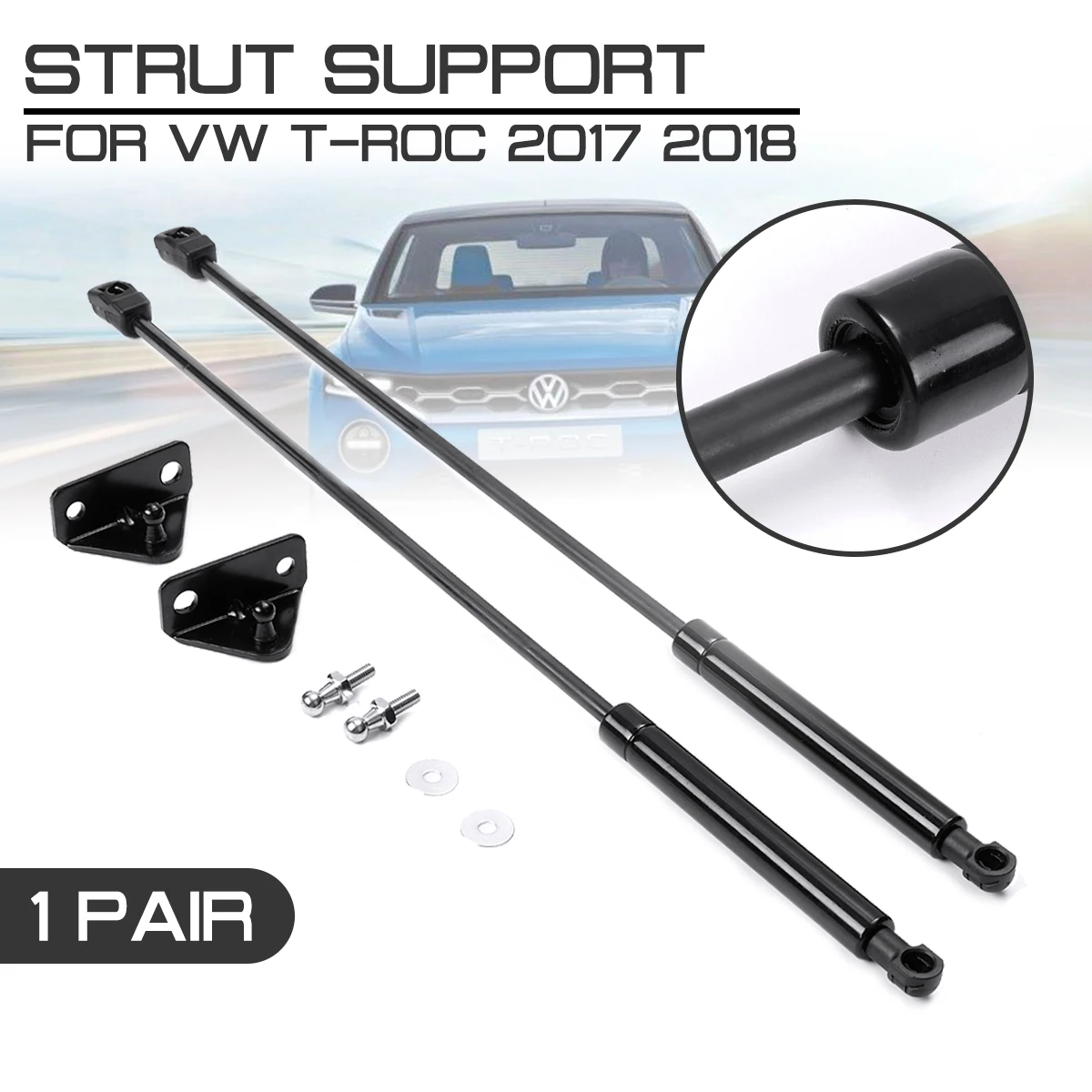 

Car Interior Front Engine Cover Hood Shock Lift Strut Struts Bar Support Props Rod Arm Gas Spring Bracket For VW T-ROC 2017 2018