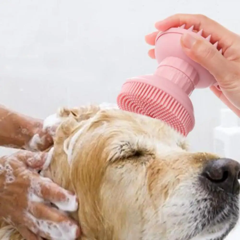 

Pet Creative Comb Cleaning Products Cat And Dog Universal Two-Head Silicone Hair Brush Bath Brush Two In One Pet Acessories