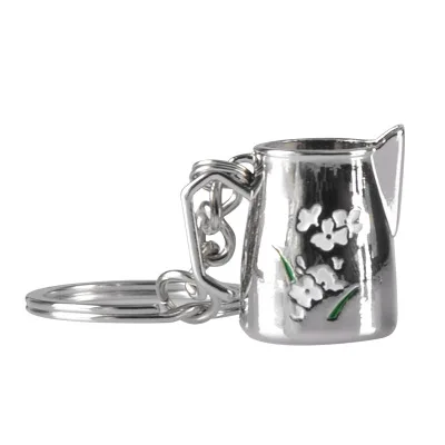 I Креативный бариста, брелок для кофе, ручка машины для кофе, Moka Pitcher, брелок, портативная кофейная посуда, аксессуары для приготовления эспрессо, подарок - Color: I