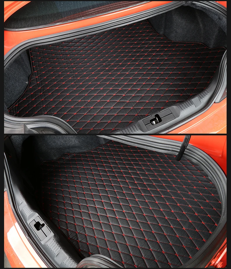 

car trunk mats for ford mustang leather car trunk mat cargo liner accessories 2015 2019 rug carpet boot