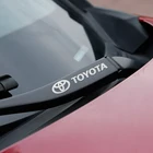 Наклейки на стеклоочиститель автомобиля, Металлическая Эмблема для Toyota camry chr corolla rav4 yaris prius, аксессуары
