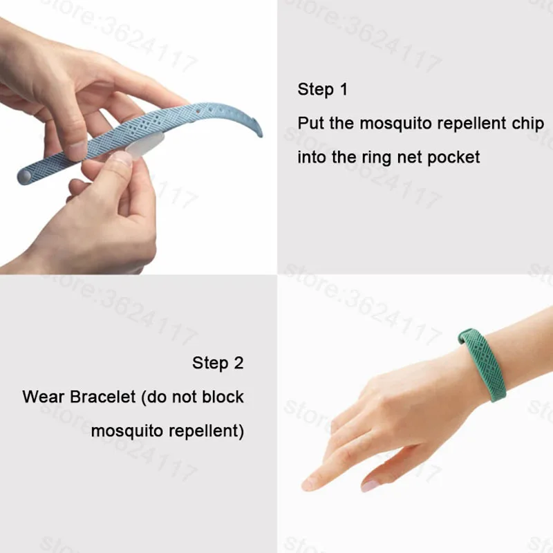 

Hot Youpin Natural Plant Essential Oil Repellent Bracelet Mosquito Waterproof Sweatproof Mosquito Pest Reject For Children Adult