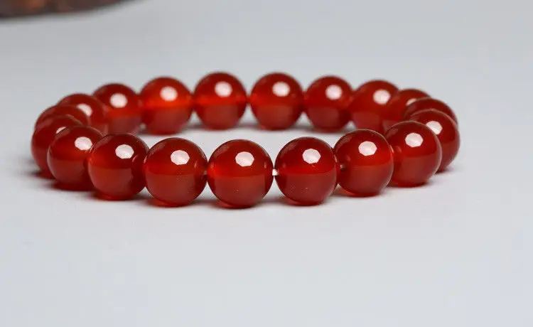 Красные Бусины Из халцедона золотое покрытие богатство Божьего зверя (PIXIU)