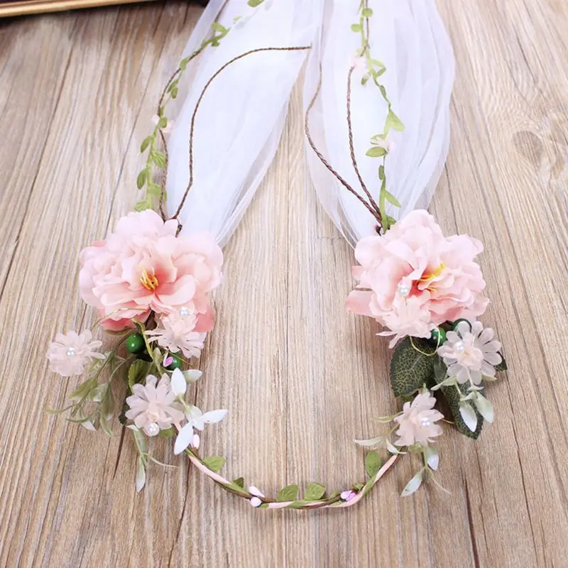 

Барокко Роза головная вуаль ручной работы Тканое белое свадебное платье для невесты Женская драпировка