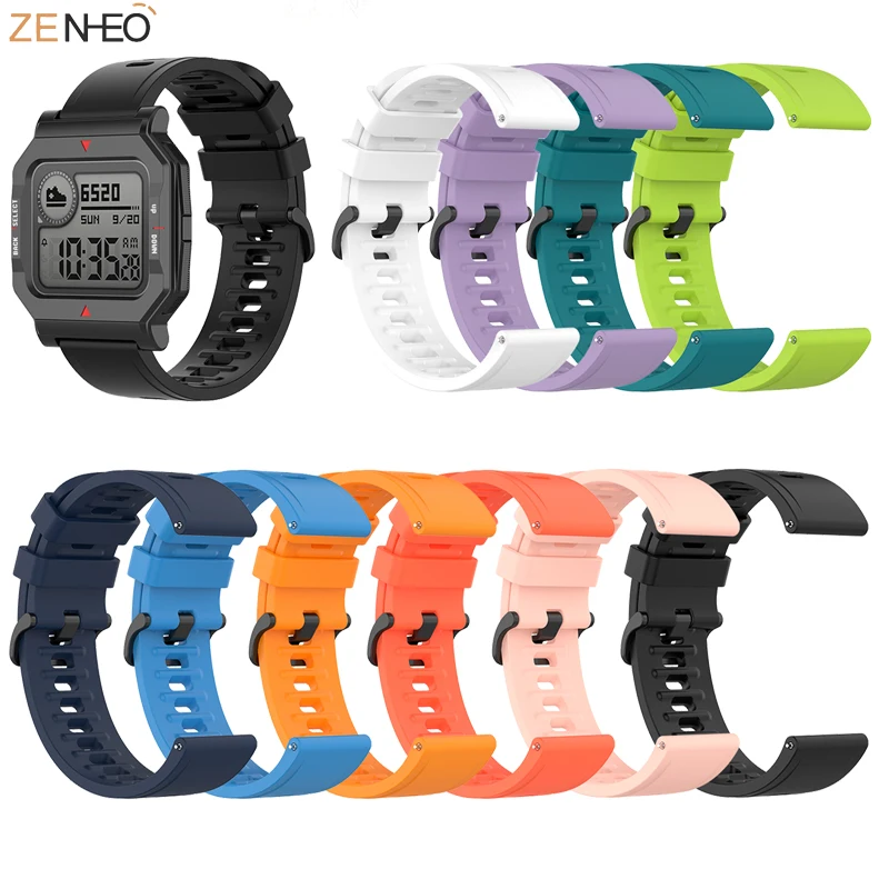 

Sport Original Silicone Band For Huami Amazfit Neo Smart Watch Wristband Wrist Strap Bracelet Strap Replacement For Amazfit Neo