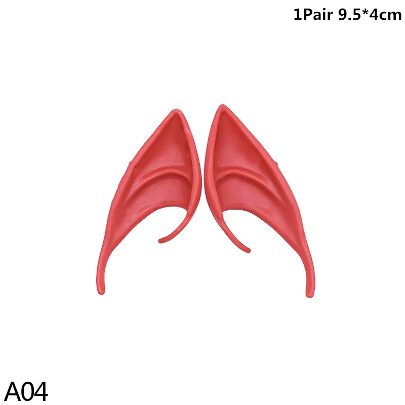 

1Pair Christmas Angel Dress Up Elf Ears Fairy Cosplay Accessories Halloween Festive Party Latex Soft Harmless False Ears Props