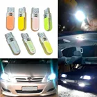 Автомобисветодиодный светодиодные лампы T10 WY5W W5W COB, силиконовые лампы с клиновидным цоколем для стоп-сигналов, Внутренние светодиодные лампы для чтения, Купольные лампы для парковки, DC 12 В, 1 шт.