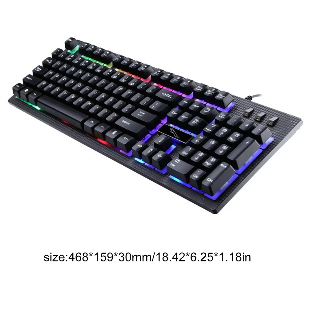 

Wired Gaming Keyboard USB Backlight Gaming Keyboard Ergonomic Comfortable 114 Keys Keyboard For PC Laptop For Pro Gamer