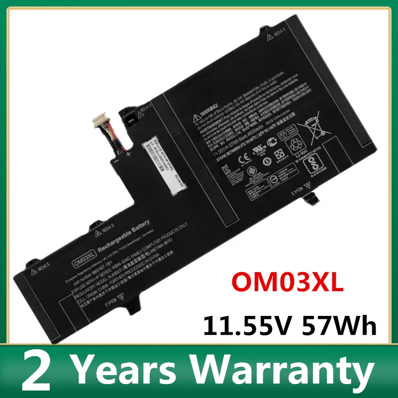 Аккумулятор OM03XL для ноутбука HP Elitebook HSTNN-IB70 x360 1030 G2 Series HSTNN-IB7O 863167-171 863167-1B1 |