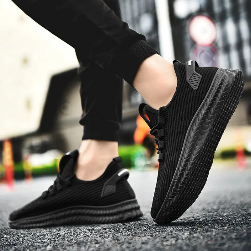 

2020 spring casual shoes flying woven men's shoes breathable men's sports shoes student running shoes trend outdoor single shoes
