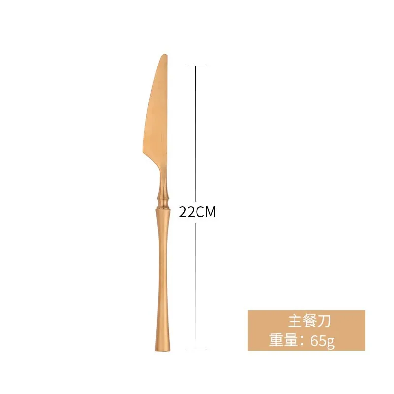 

Matte Spoons Forks Knives Cutlery Set Gold Tableware Sets 304 Stainless Steel 4pcs Knife Fork Spoon Dinner Set DropShipping
