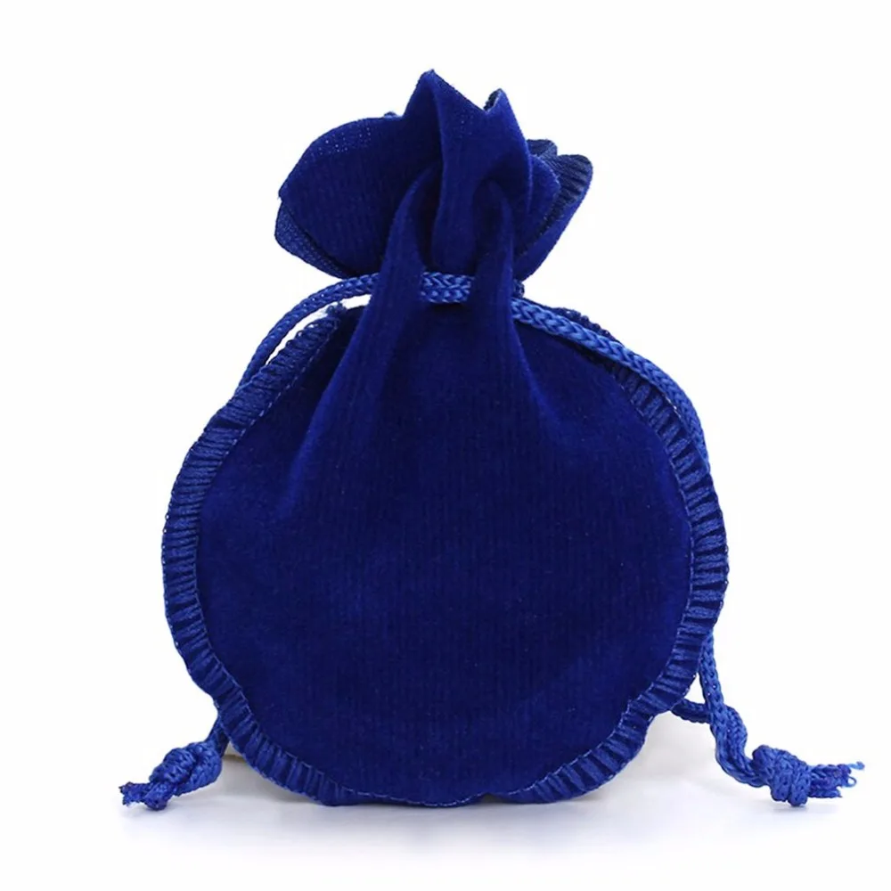 Solid Color Lovely Gourd Shape Velvet Cloth Jewelry Drawstring Pouches Jewellery Candy Pouch Bags for Women | Дом и сад