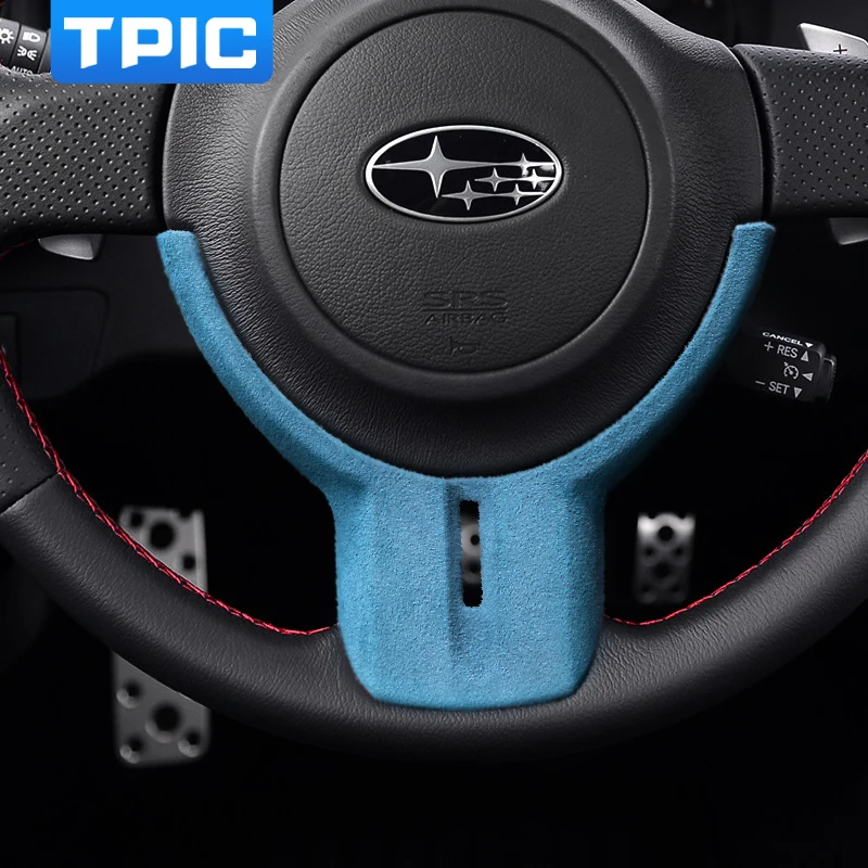 Декоративная накладка на руль автомобиля TPIC из алькантары обшивка молдинги для