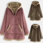 Пальто женское коричневое осенне-зимнее длинное пальто Офисная Женская верхняя одежда 28 октября