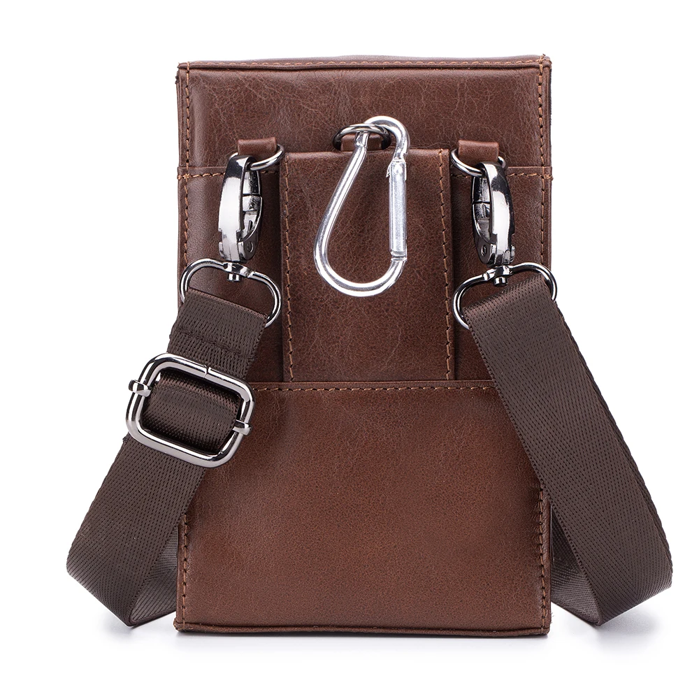 LAOSHIZI сумка для сотового телефона из воловьей кожи держатель карт поясной ремень