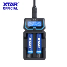 XTAR Fast Charger For Rechargeable Battery NI-HM NI-CD 3.6V 14500-26650 18650 Battery Charger EXTENDED X2