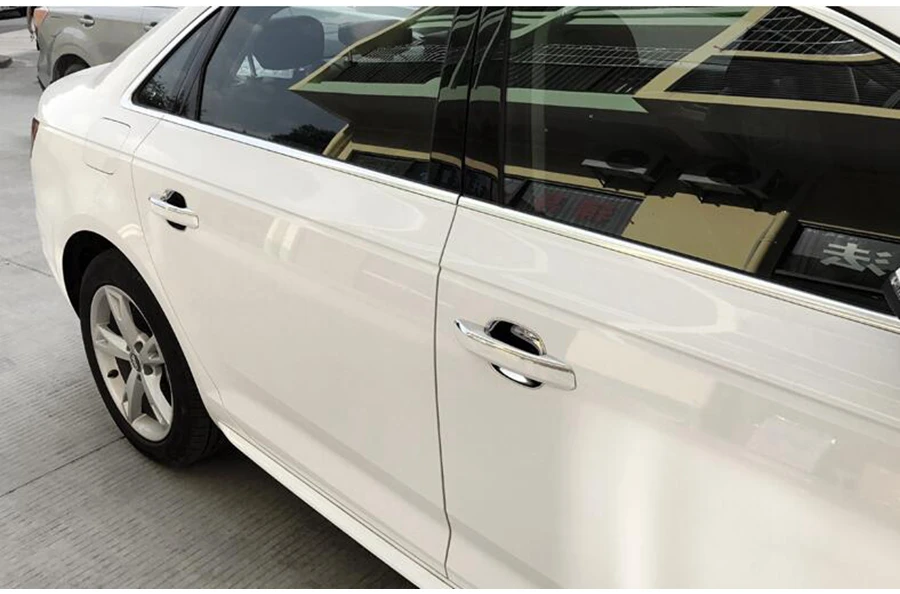 Яркая серебристая боковая дверная ручка Чаша с ручкой панель формовочная крышка