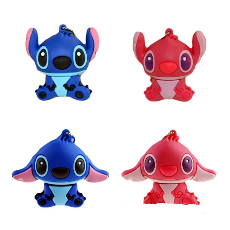 Милый Lilo& Stitch Usb флеш-накопитель 32 ГБ 128 Гб 64 ГБ флеш-накопитель 4 ГБ 8 ГБ 16 ГБ USB 2,0 Flsah диск флешки