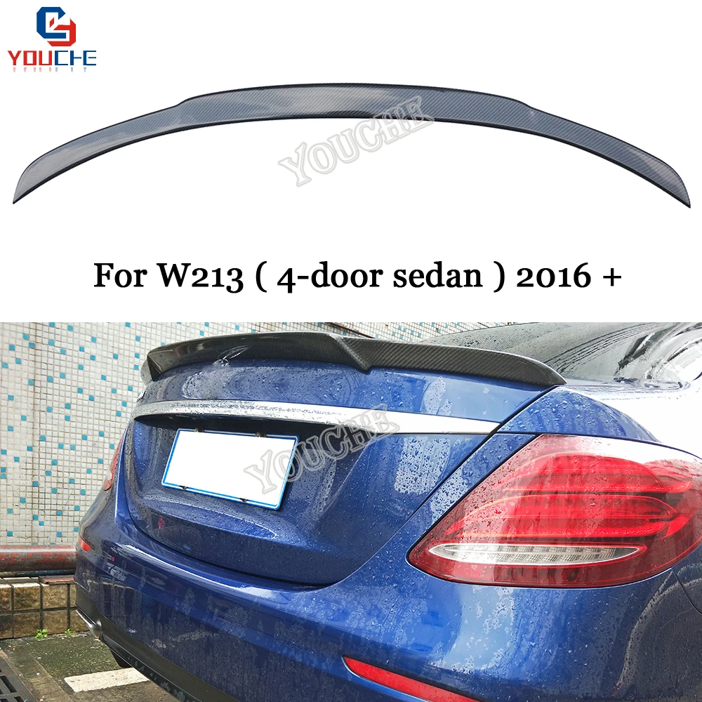 Задний спойлер W213 из углеродного волокна для Mercedes E class E300 E350 E400 4-дверный седан 2017