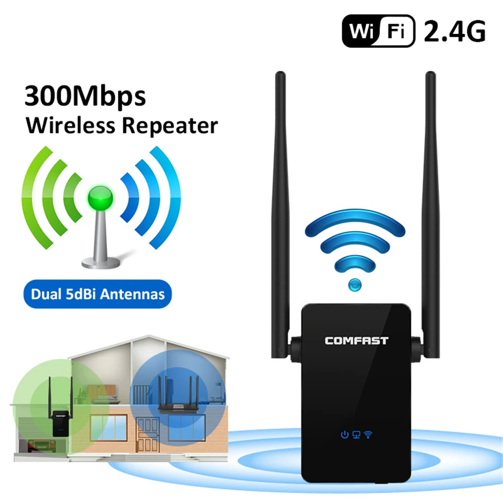 

Home Wireless Wifi Repeater 300Mbps 802.11n/b/g Network Wifi Extender Signal Amplifier Signal Booster Repetidor CF-WR302S