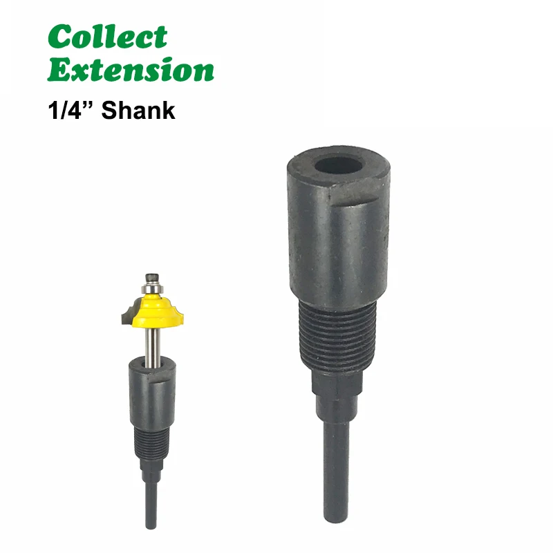 

1 шт. 1/4 "6,35 мм хвостовик фрезы Соединительный удлинитель цанговый гравировальный станок расширение фрезы для дерева