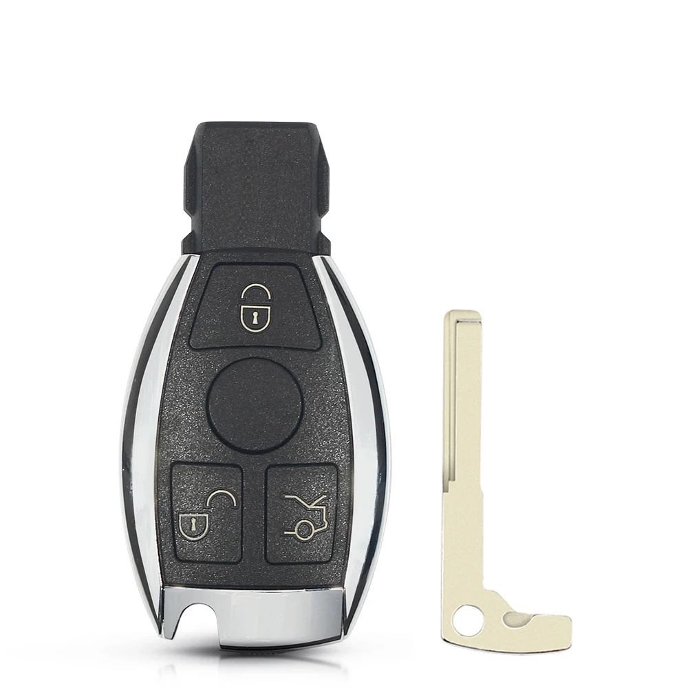 KEYYOU For Mercedes Benz Year 2000+ Supports Original NEC and BGA Smart Remote Key Shell Fob 3 Buttons Replace Case | Автомобили и