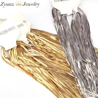 10pcs stainless steel chain necklace accessories fashion jewelry for women gold silver color snake chain necklace mix size