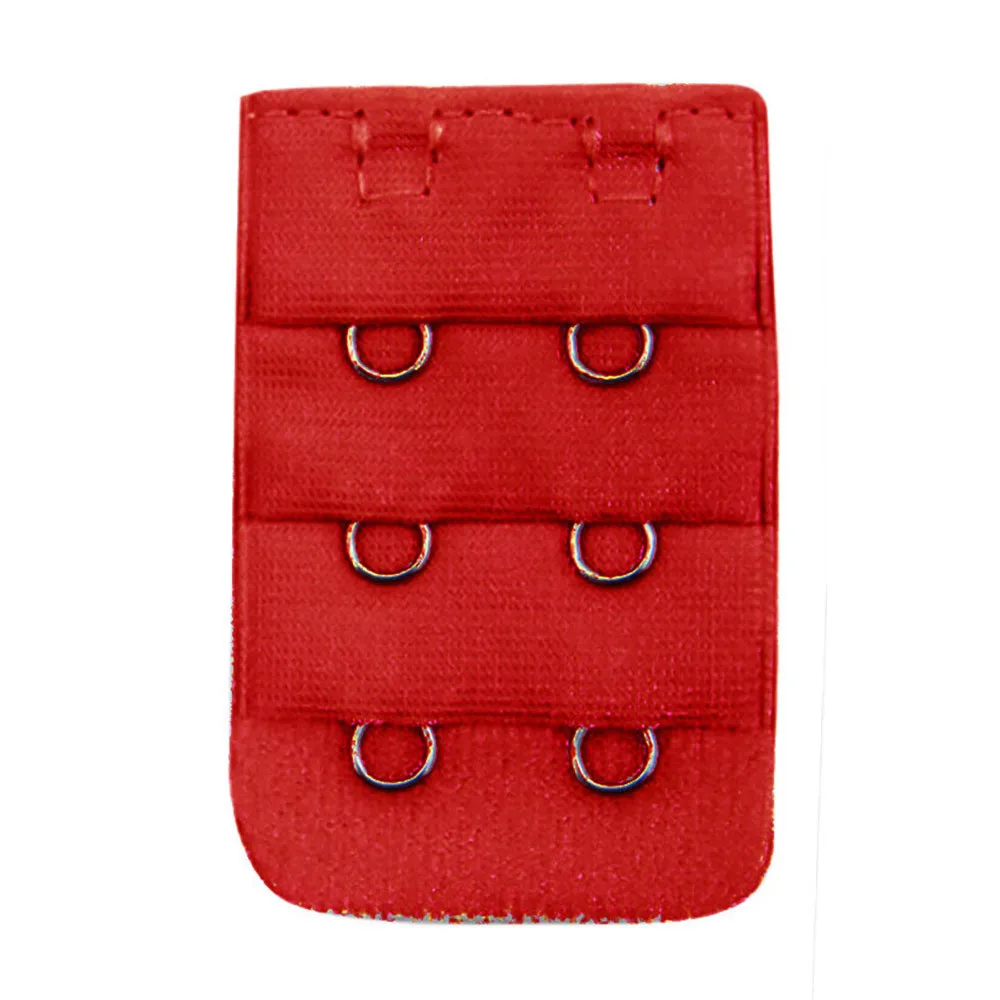Red Сделай сам, Женский мягкий удобный бюстгальтер, 2x3 крючка, расширитель, ремень, регулируемое расширение, увеличит ваше нижнее белье, размер - Цвет: Red