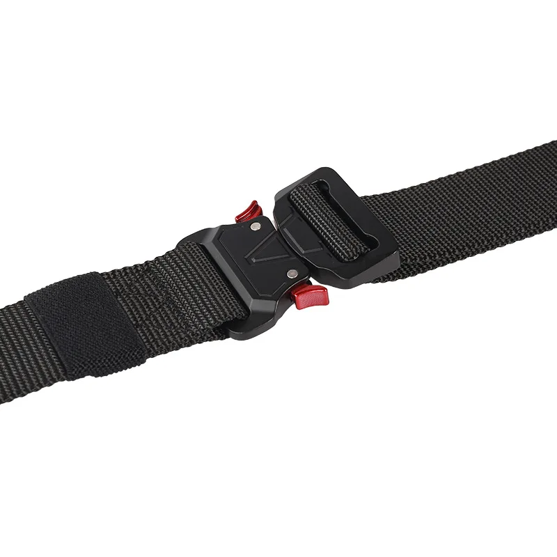 

Yueye Men's Belt 3.8cm New Imitation Nylon Waistband Men's High Quality Luxury Belt Quick Release Alloy Buckle Breathable