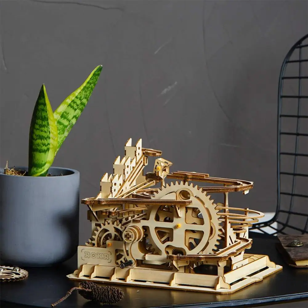 Robotime 4 вида мраморная игра DIY водное колесо деревянная модель строительные наборы сборка игрушка подарок для детей и взрослых дропшиппинг