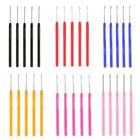 5 шт., пластмассовый тянущий крюк, игла для наращивания волос с микро кольцом, инструменты для наращивания волос