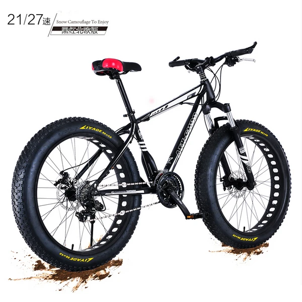 

New X-Front brand 4.0 fat wide tire 26 inch 21/27 speed carbon steel mountain bike beach downhill bicycle snowmobile bicicleta