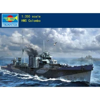 trumpeter 05363 1350 hms colombo navy battle cruiser plastic static model kit toys for adults christmas gift th19806 smt6