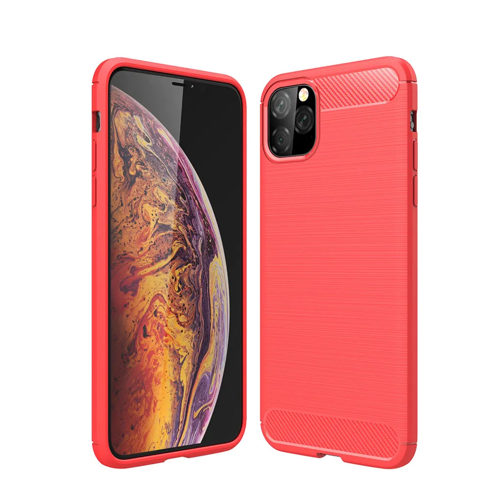 CARPRIE Phone Case For iPhone 11 Pro 5.8 Inch Brushed Rubber Shock absorb Soft TPU Cover Shock-proof Easy Access Thin | Мобильные