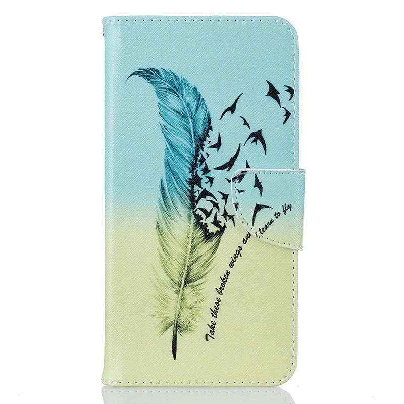 Чехол для iPhone 11 Pro Max Fundas с откидной крышкой из искусственной кожи, силиконовый чехол для iPhone XS X XR 8 7 Plus 6 6S 5 5S 6Plus 7 Plus, задняя крышка - Цвет: Feathers Birds