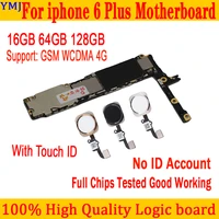 for iphone 6 plus motherboard withno touch idwith full chips logic boards good testedwith system without id account plate 16g