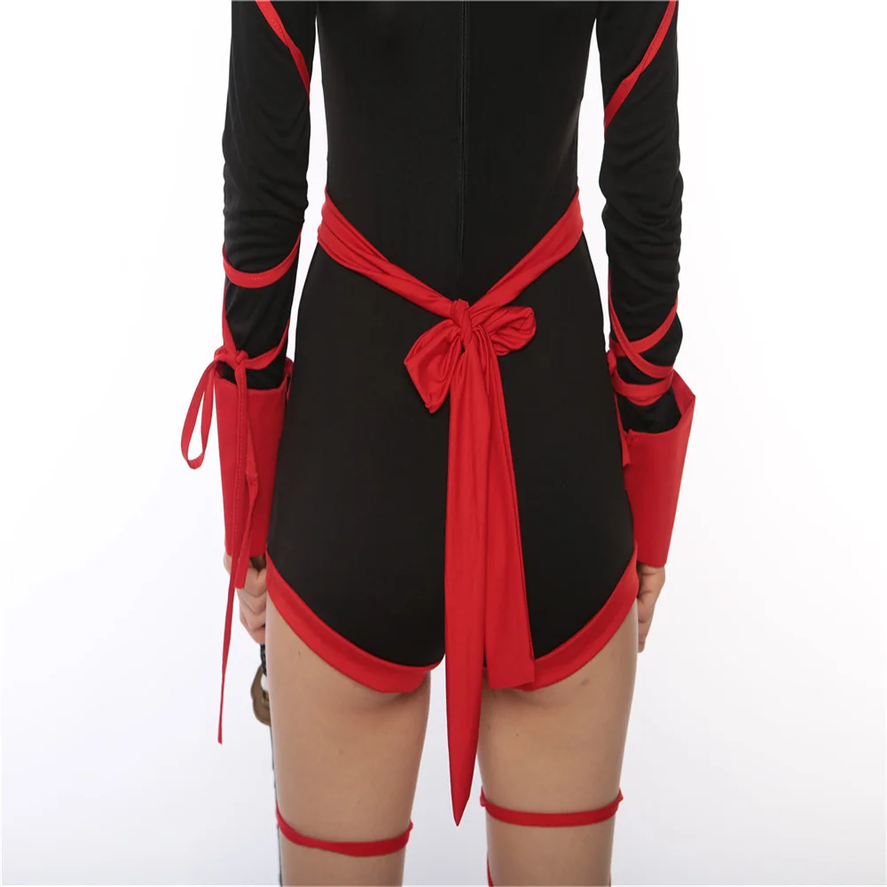 Ninja Cosplay Anime Halloween Costume For Women Adult Sexy Suit Superhero Jumpsuits Lady Fitness Dress |
